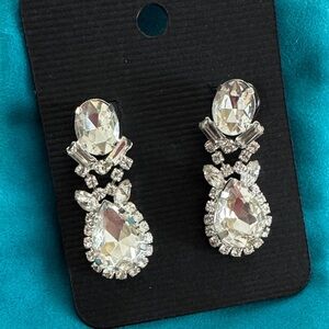 Dazzling Diamond Teardrop Earrings